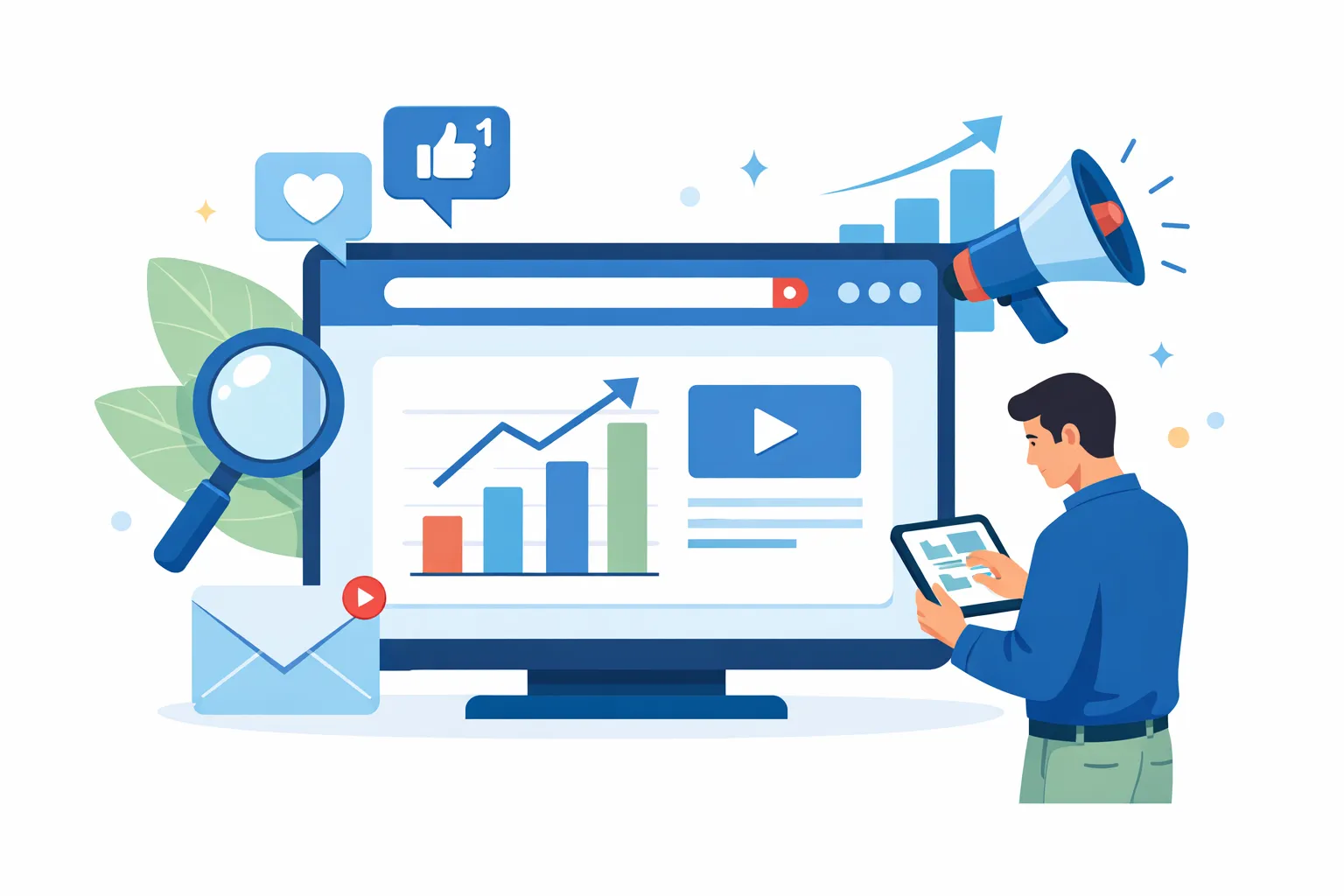 Dashboard analytics e dati di marketing